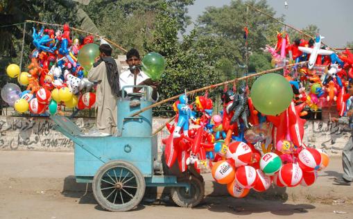October 16 in Gujranwala, Pakistan: children celebrate the third day of Eid, the festival that marks the end of Ramadan.